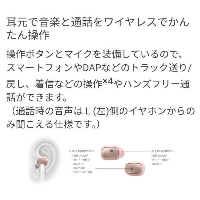 Samantha Thavasa(サマンサタバサ)のONKYO サマンサタバサ ワイヤレスイヤホン ミスティブラック 新品・未開封 スマホ/家電/カメラのオーディオ機器(ヘッドフォン/イヤフォン)の商品写真