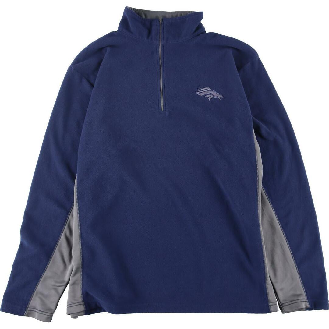 TEAM APPAREL NFL DENVER BRONCOS デンバーブロンコス ハーフジップ フリースプルオーバー メンズXL /eaa276234