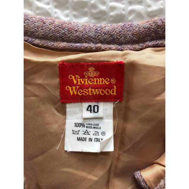 Vivienne Westwood(ヴィヴィアンウエストウッド)のヴィヴィアンウェストウッド　ツイード　プリーツスカート レディースのスカート(ひざ丈スカート)の商品写真