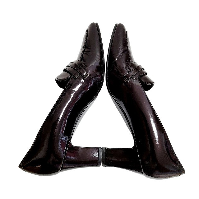 DIANA(ダイアナ)の【DIANA】ベルトヒールローファーパンプスフォーマル通勤冠婚葬祭黒 レディースの靴/シューズ(ハイヒール/パンプス)の商品写真