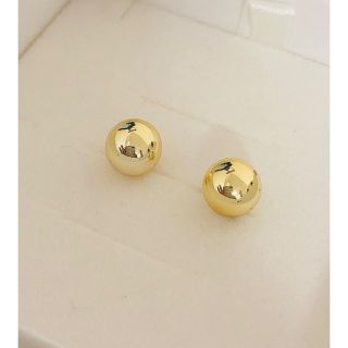 イエローゴールド玉　ピアス　　6ミリ(ピアス)