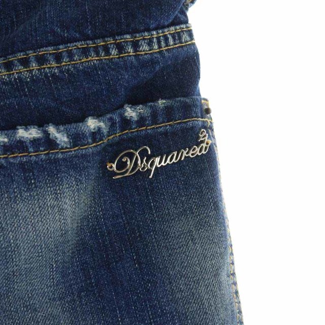 DSQUARED2(ディースクエアード)のDSQUARED2 デニムパンツ ジーンズ クロップド丈 36 5号 XS 青 レディースのパンツ(デニム/ジーンズ)の商品写真