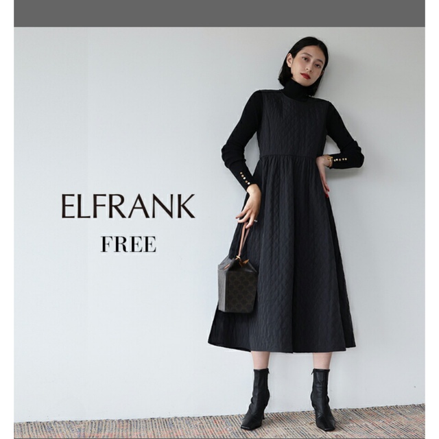 ELFRANK  エルフランク　ツイード　ワンピース