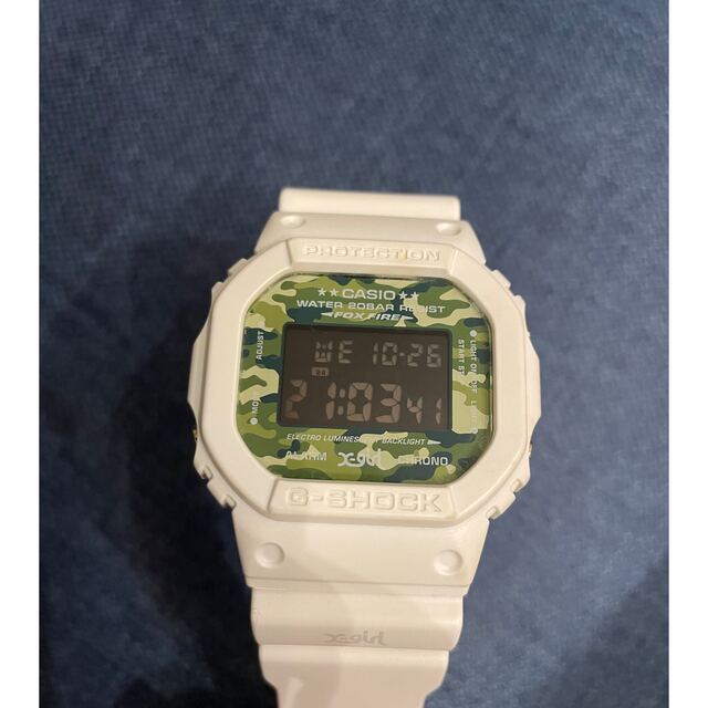 CASIO G-SHOCKとx-girlコラボモデル　DW-5600VT カモ柄