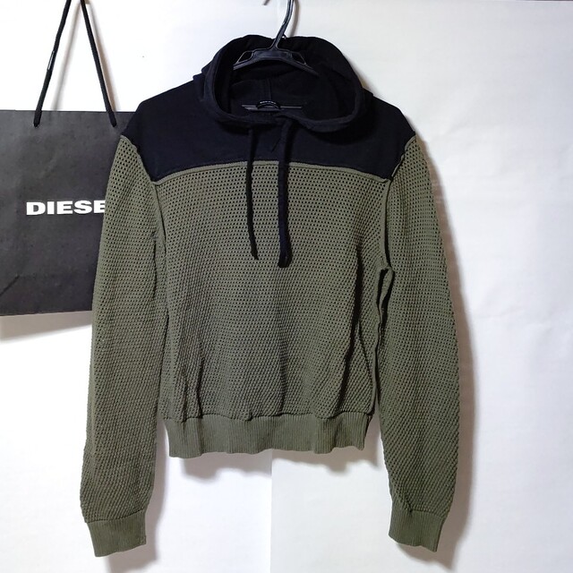 DIESEL メッシュ　カットソー パーカー