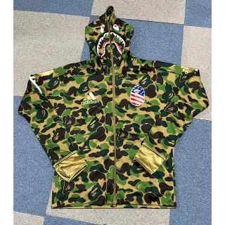A BATHING APE - BAPE adidas ABCカモ アベイシングエイプ シャークパーカー