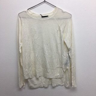 ザラ(ZARA)の薄地セーター　クリーム　Sサイズ　ZARA　レディース　新品　未使用　タグ付き　(ニット/セーター)