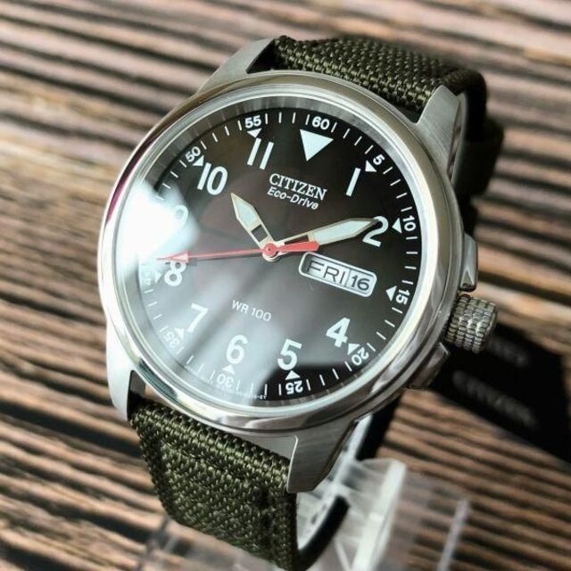 CITIZEN - 新品☆シチズン ソーラー エコドライブ CITIZEN ミリタリー