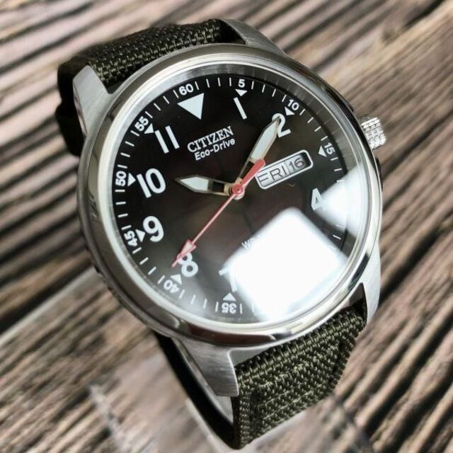 新品★シチズン ソーラー エコドライブ CITIZEN ミリタリー メンズ腕時計