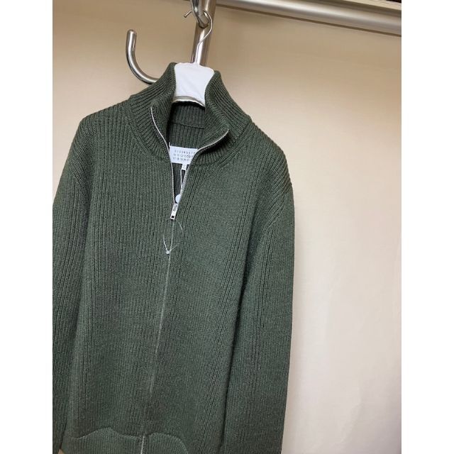 Maison Martin Margiela(マルタンマルジェラ)の新品 XL 20ss マルジェラ ドライバーズニット 緑 3752 メンズのトップス(ニット/セーター)の商品写真