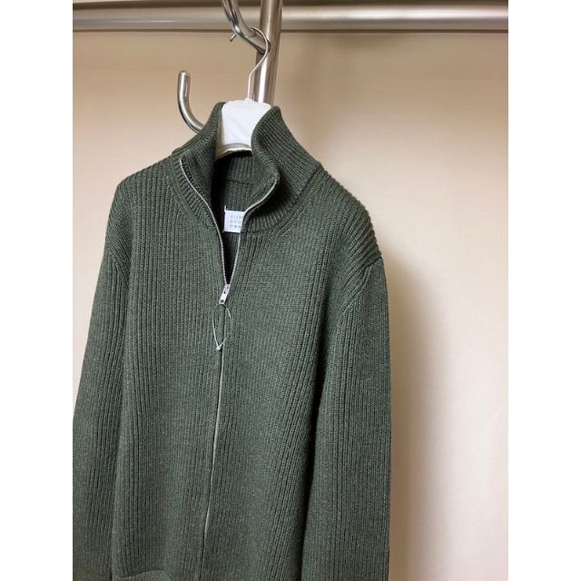 Maison Martin Margiela(マルタンマルジェラ)の新品 XL 20ss マルジェラ ドライバーズニット 緑 3752 メンズのトップス(ニット/セーター)の商品写真