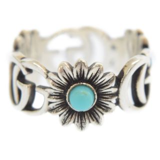 Gucci - GUCCI グッチ Ghost Double G flower ring フラワーリング