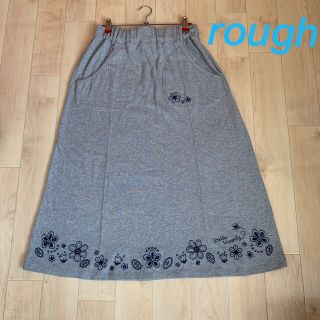 ラフ(rough)の【専用】【rough】お花の刺繍♡ロングスカート(ロングスカート)