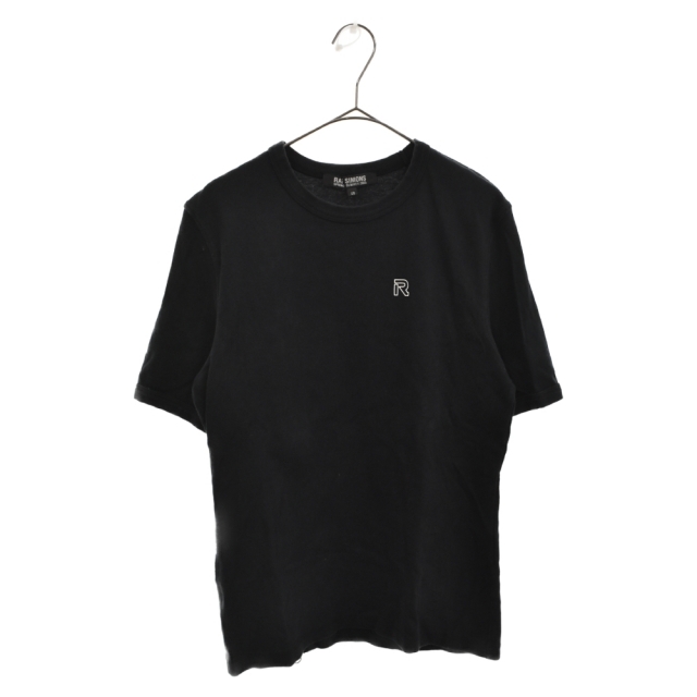 RAF SIMONS ラフシモンズ 05SS バックジップRロゴ半袖Tシャツ ブラック