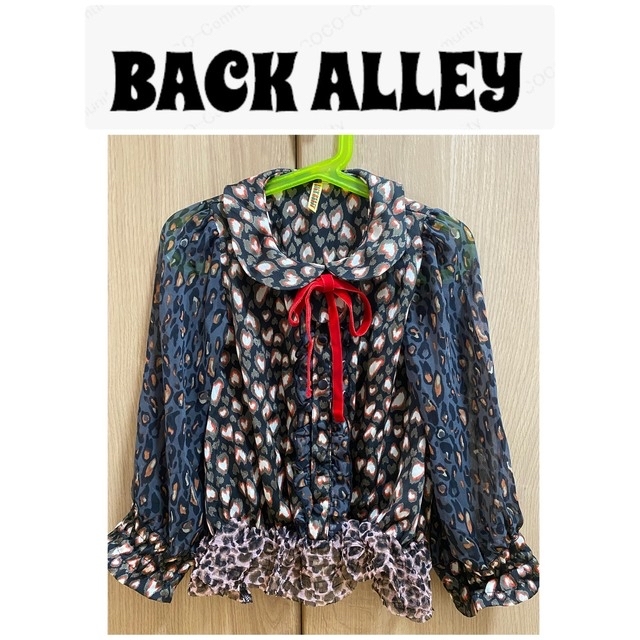 BOOFOOWOO(ブーフーウー)の120cm★ BACKALLEYヒョウ柄レオパードブラウス キッズ/ベビー/マタニティのキッズ服女の子用(90cm~)(ブラウス)の商品写真