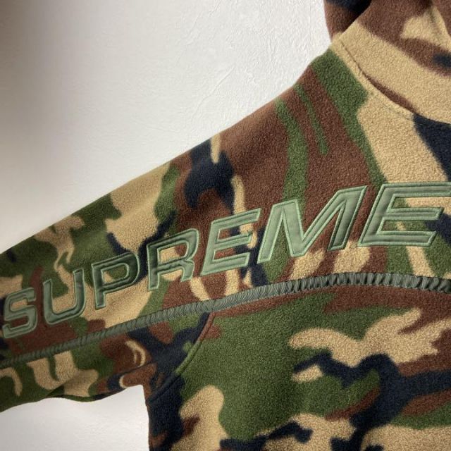 美品】Supreme Polartec Halfzipパーカー古着カモ柄迷彩 【税込?送料