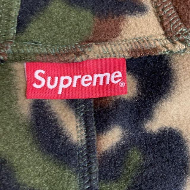 美品】Supreme Polartec Halfzipパーカー古着カモ柄迷彩 【税込?送料