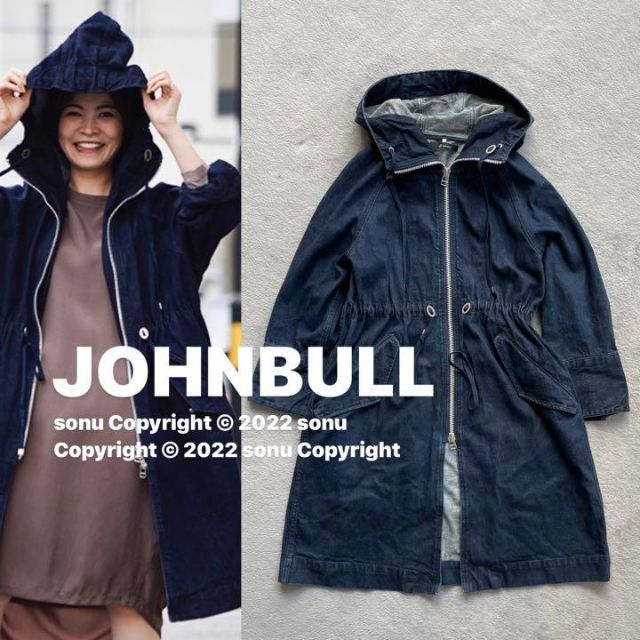 JOHNBULL(ジョンブル)のJOHN BULLジョンブル デニム モッズ コート S インディゴ レディースのジャケット/アウター(その他)の商品写真