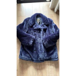 シュプリーム  15SS  Faux Fur Coat フェイクファーピーコート メンズ M