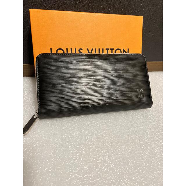 LOUIS VUITTON(ルイヴィトン)のルイヴィトン ラウンドファスナー ジッピーウォレット 黒 幸運 黄色 エピ ①  レディースのファッション小物(財布)の商品写真