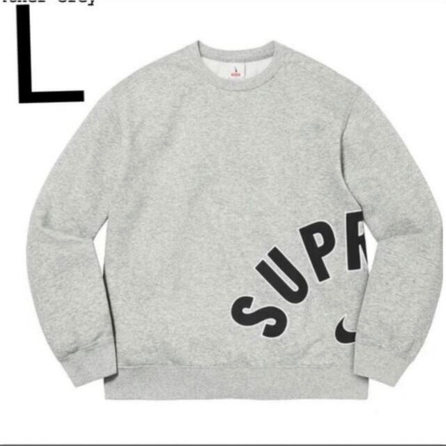 supreme Nike Arc Crewneck グレー　L