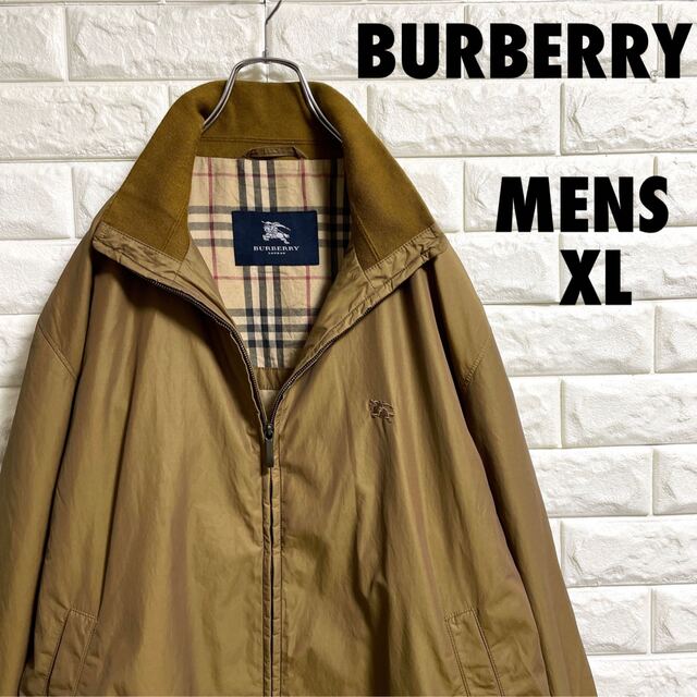 BURBERRY(バーバリー)のバーバリー　ブルゾンジャケット　ノバチェック　刺繍ロゴ　メンズXLサイズ メンズのジャケット/アウター(ブルゾン)の商品写真