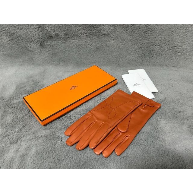 HERMES エルメス リスボン レザーグローブ サイズ7