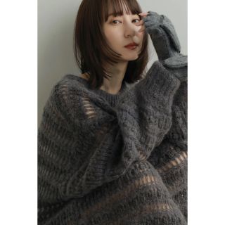 【美品】louren mohair loose over knit (ニット/セーター)