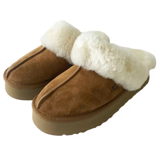 新品♪ UGG アグ レディース ディスケット スリッパ チェスナット 25cm