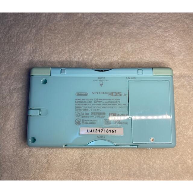 Nintendo DS ニンテンド-DS LITE アイスブルー エンタメ/ホビーのゲームソフト/ゲーム機本体(携帯用ゲーム機本体)の商品写真