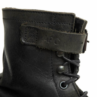 アーペーセー／A.P.C.  ブーツ シューズ 靴 ビジネス メンズ 男性 男性用 レザー 革 本革 ブラック 黒 定番 タンカーブーツ ベルト