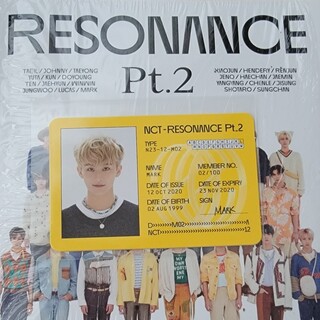 NCT 2020 RESONANCE Departure IDカード マーク(K-POP/アジア)