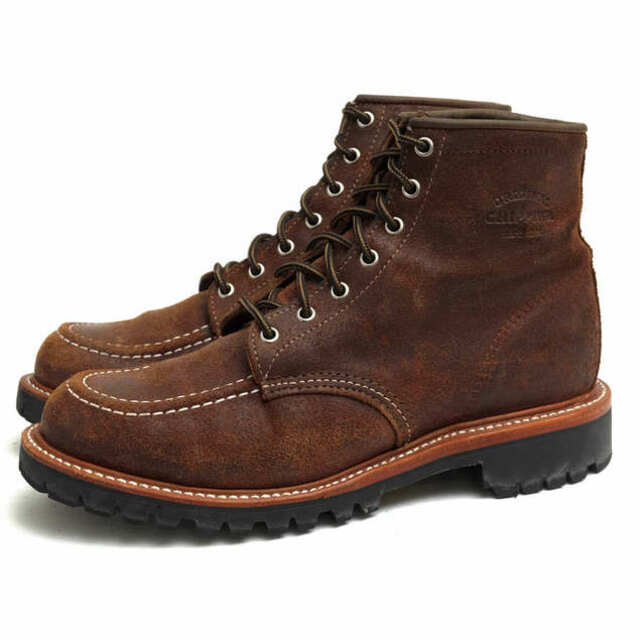 チペワ／CHIPPEWA ワークブーツ シューズ 靴 メンズ 男性 男性用レザー 革 本革 ブラウン 茶  1901M64 6 INCH BOMBER MOC TOE FIELD BOOT Vibramソール モックトゥ グッドイヤーウェルト製法ブーツ