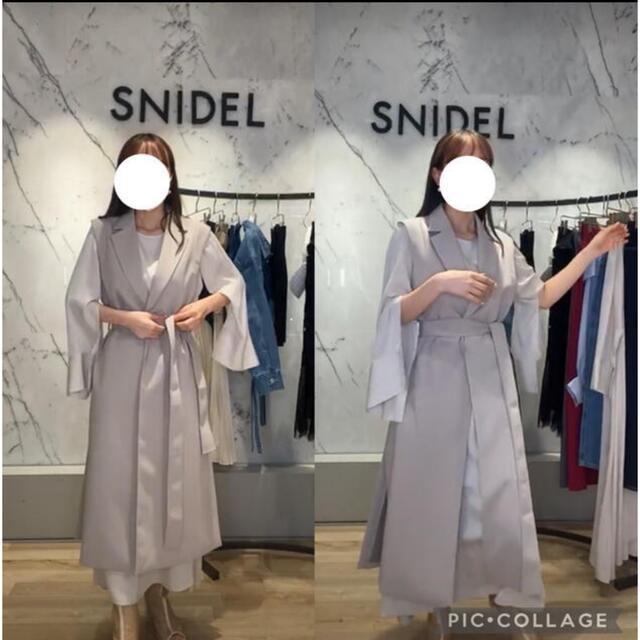 SNIDEL(スナイデル)のsnidel ジレセットワンピース　ジレセット　ワンピース　ジレ レディースのワンピース(ロングワンピース/マキシワンピース)の商品写真