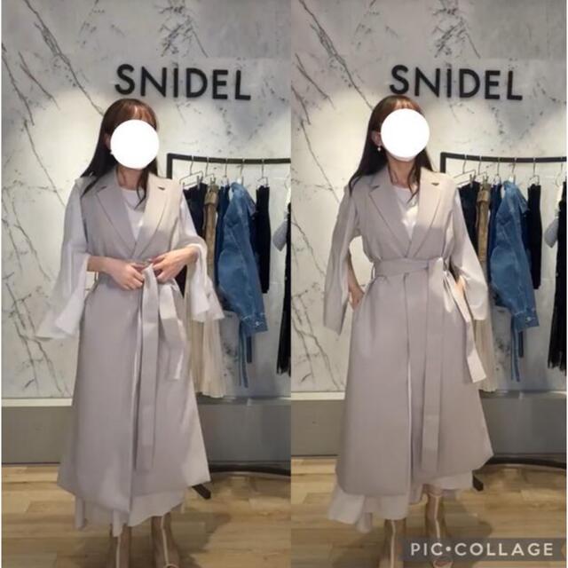 SNIDEL(スナイデル)のsnidel ジレセットワンピース　ジレセット　ワンピース　ジレ レディースのワンピース(ロングワンピース/マキシワンピース)の商品写真