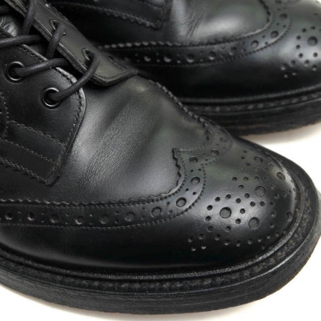 トリッカーズ/Tricker's レースアップブーツ シューズ 靴 メンズ 男性 男性用レザー 革 本革 ブラック 黒 M2508 MALTON モールトン Brogue Boots ダブルソール カントリーブーツ ウイングチップ レザーソール グッドイヤーウェルト製法