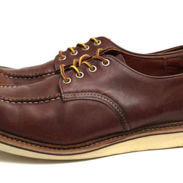 レッドウィング／RED WING シューズ 靴 メンズ 男性 男性用レザー 革 本革 ブラウン 茶  8109 WORK OXFORD MOC TOE オックスフォードシューズ グッドイヤーウェルト製法 モックトゥ