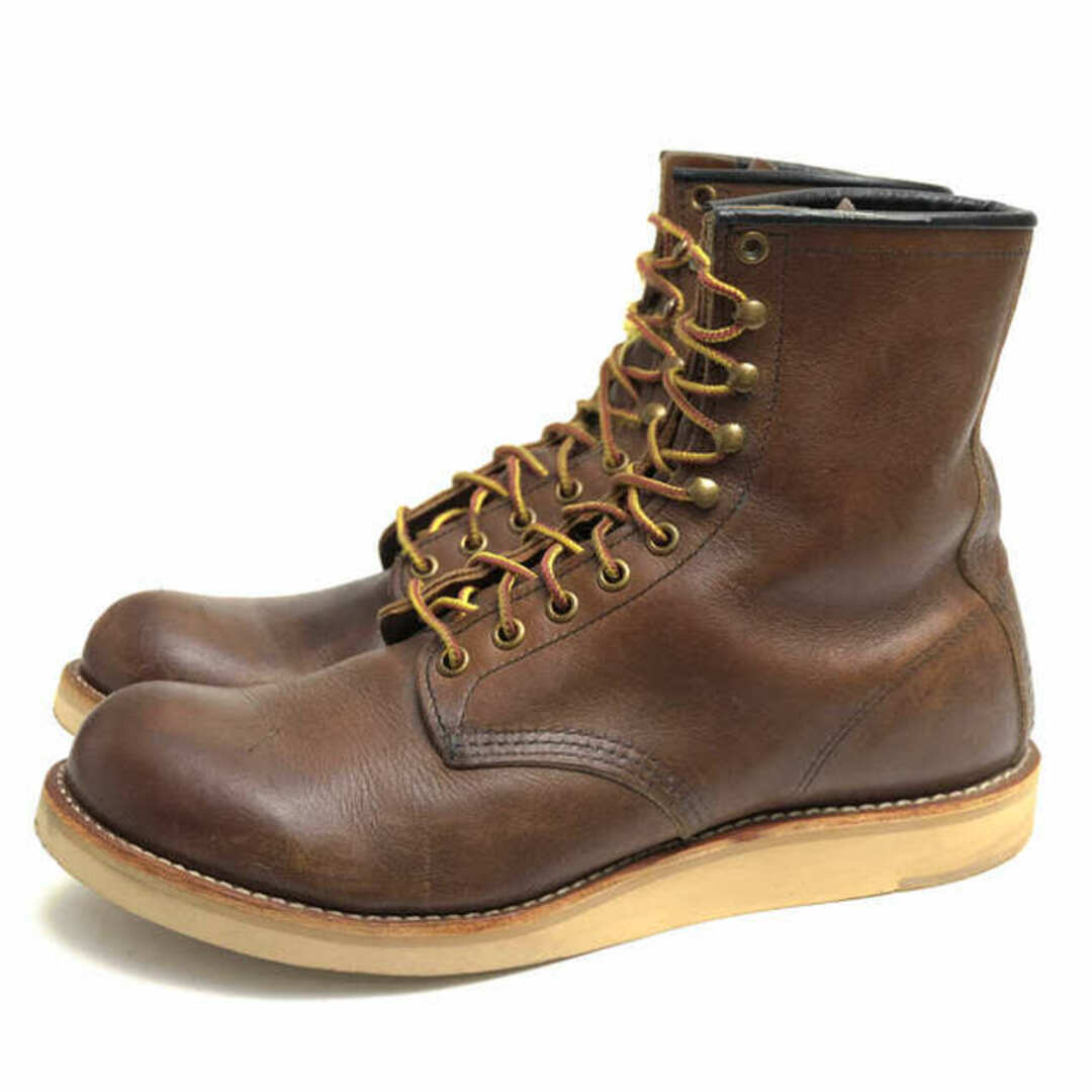 靴/シューズレッドウィング／RED WING ワークブーツ シューズ 靴 メンズ 男性 男性用レザー 革 本革 ブラウン 茶  2941 CLASSIC WORK 8inch ROUND TOE ロング丈 グッドイヤーウェルト製法 クレープソール プレーントゥ