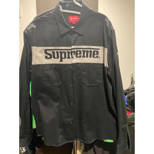 Supreme racing logo work shirt | フリマアプリ ラクマ