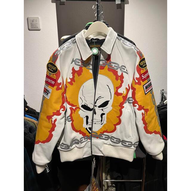 Supreme(シュプリーム)のMサイズ Supreme Vanson Ghost Rider Jack メンズのジャケット/アウター(レザージャケット)の商品写真