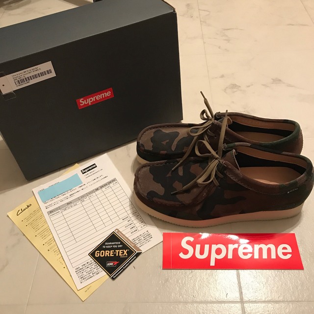 靴/シューズ【美品】supreme×Clarks GORE-TEX Wallabee