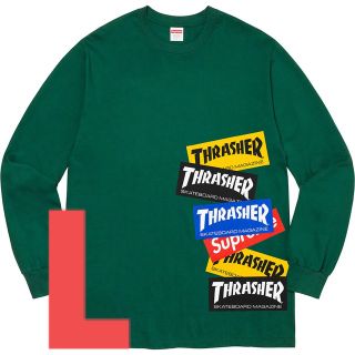 シュプリーム(Supreme)のSupreme Thrasher Multi Logo L/S Tee. L(Tシャツ/カットソー(七分/長袖))