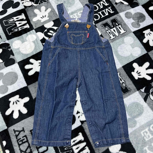 HOT BISCUITS(ホットビスケッツ)のミキハウス オーバーオールセット 90 キッズ/ベビー/マタニティのキッズ服男の子用(90cm~)(パンツ/スパッツ)の商品写真