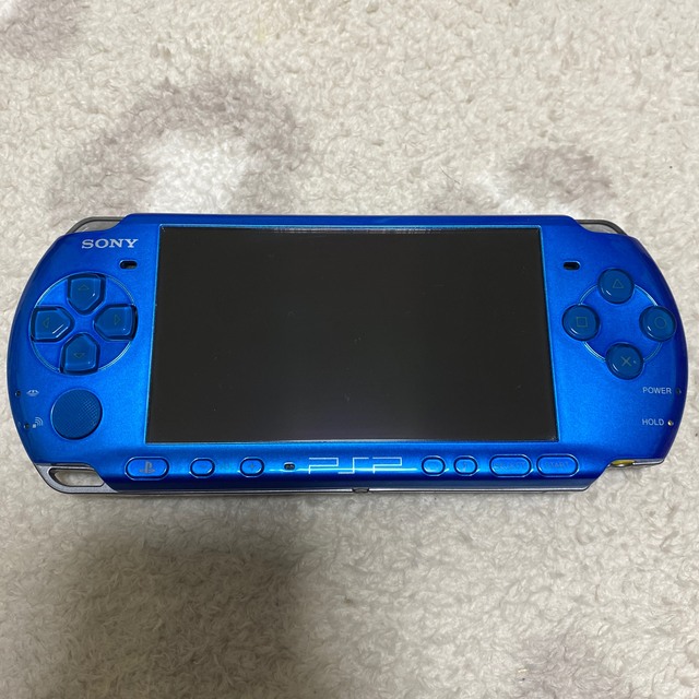 PlayStation Portable(プレイステーションポータブル)のPSP-3000 バイブラントブルー　美品 エンタメ/ホビーのゲームソフト/ゲーム機本体(携帯用ゲーム機本体)の商品写真