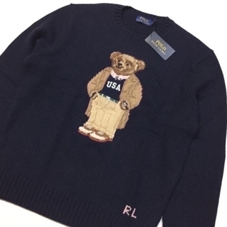 ポロラルフローレン(POLO RALPH LAUREN)の限定モデル 新品 Ｍ ポロベア カレッジエイト ベア セーター ラルフローレン(ニット/セーター)