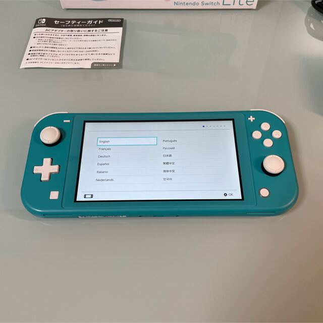 [_美品]Nintendo Switch  Lite ターコイズ 本体一式