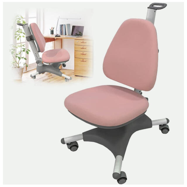 【新品】学習椅子［ピンク］