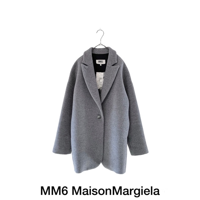 MM6(エムエムシックス)のMM6 MAISONMARGIELAメゾンマルジェラ メルトンウール コート36 レディースのジャケット/アウター(その他)の商品写真