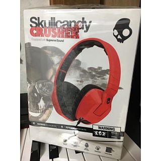 スカルキャンディ(Skullcandy)の【新品未開封】Skullcandy CRUSHER ヘッドフォン レッド(ヘッドフォン/イヤフォン)