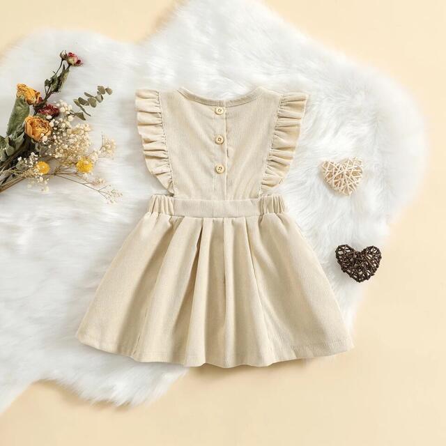 ベビー キッズ コーデュロイワンピース ❤︎ キッズ/ベビー/マタニティのキッズ服女の子用(90cm~)(ワンピース)の商品写真